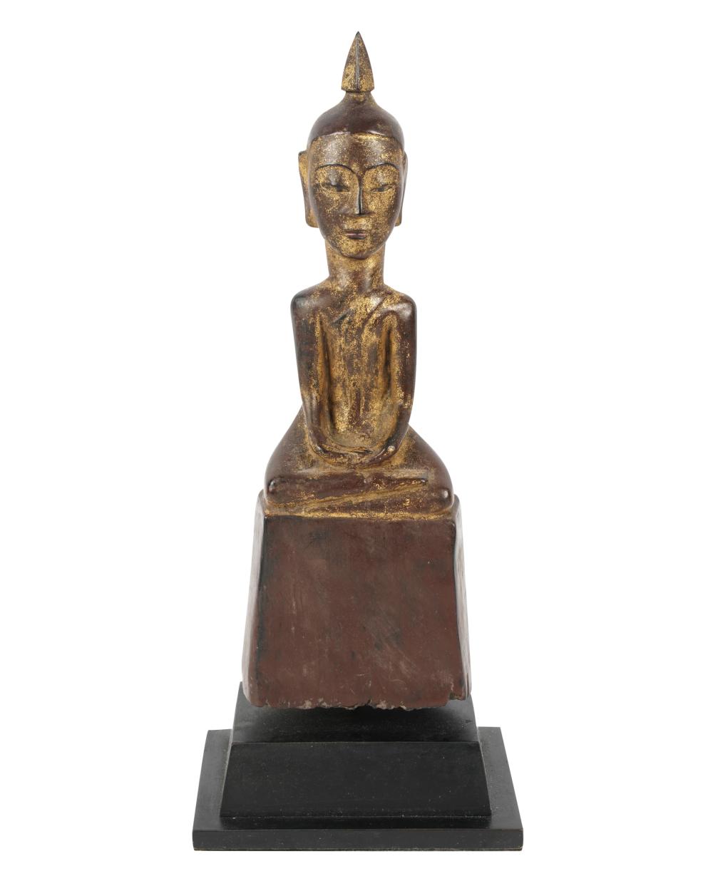 GILTWOOD BUDDHA FIGUREGiltwood