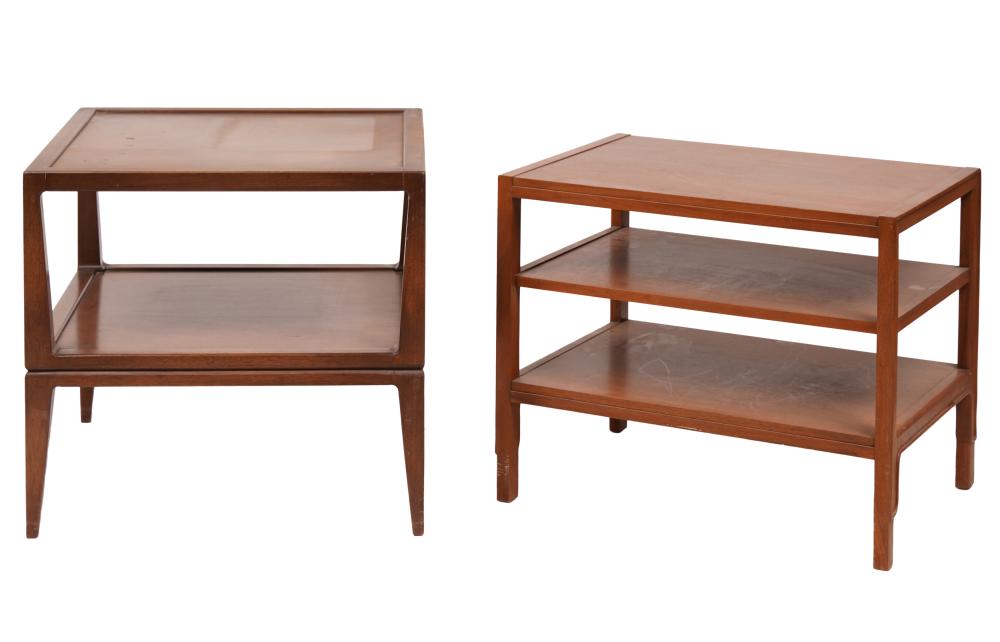 TWO MID-CENTURY MODERN END TABLESTwo