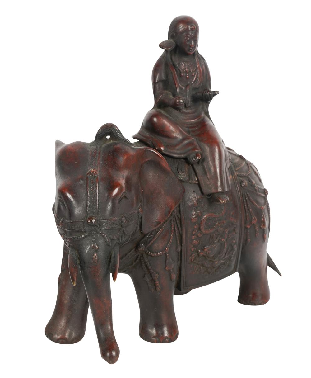 CHINESE BRONZE ELEPHANT-FORM CENSERChinese