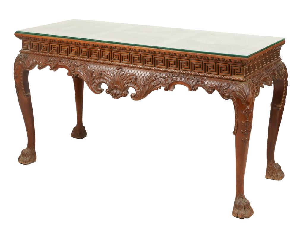 GEORGE II-STYLE CARVED MAHOGANY