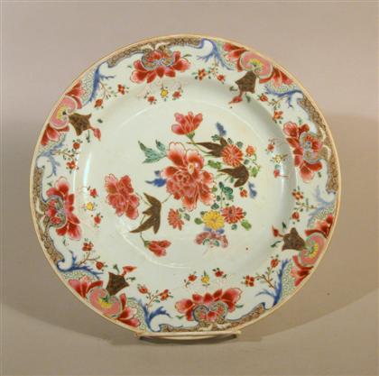 Chinese export famille rose plate 4d515