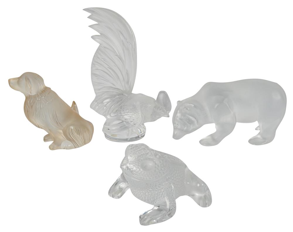 GROUP OF LALIQUE GLASS ANIMAL FIGURESGroup 305362