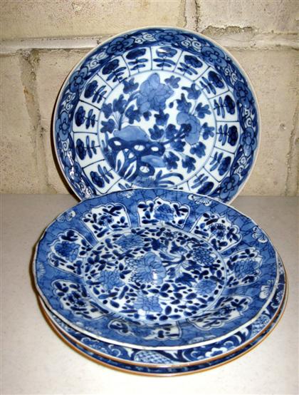 Four Chinese blue and white plates 4d52e