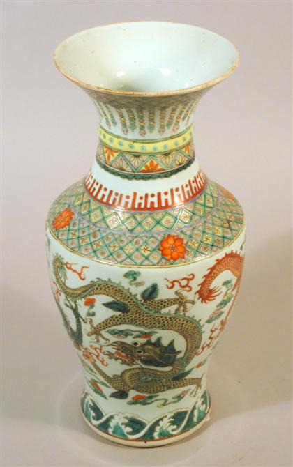 Chinese porcelain dragon vase 