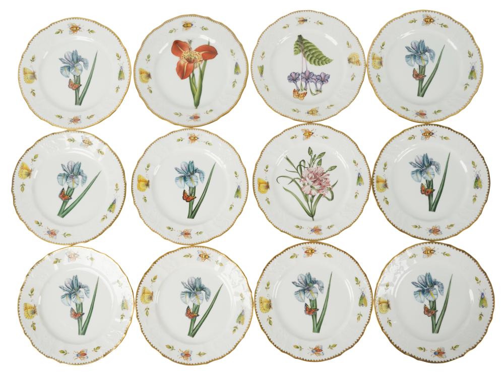 TWELVE ANNA WEATHERLEY PORCELAIN SALAD