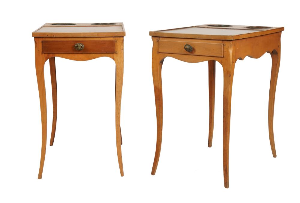 TWO LOUIS XV PROVINCIAL STYLE FRUITWOOD 305483