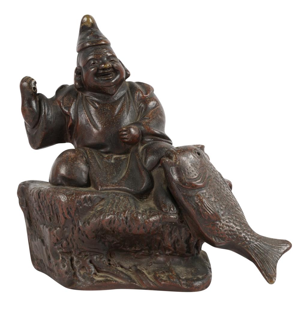 CHINESE YIXING POTTERY FIGURE OF 3054b9