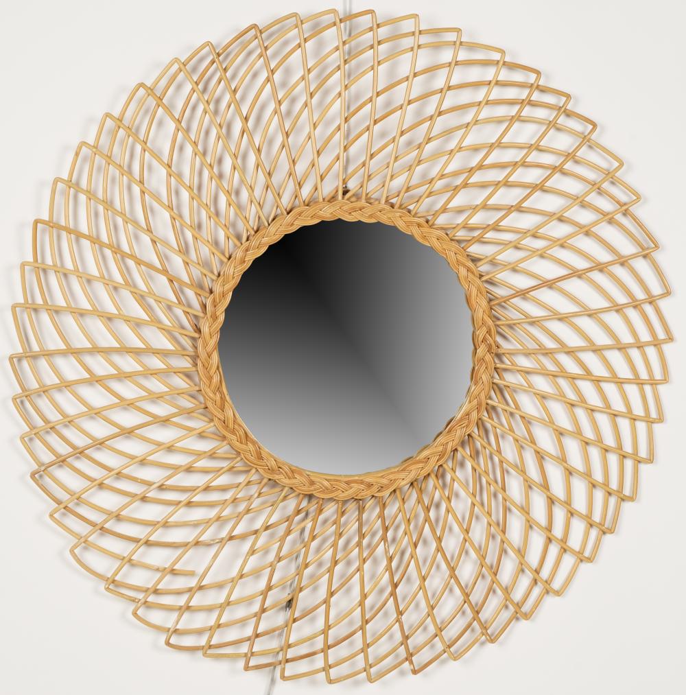 WOVEN RATTAN ROUND WALL MIRRORWoven 3054cf