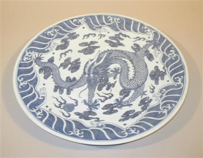 Chinese blue and white charger 4d554
