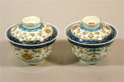 Pair of Chinese Doucai enamel porcelain 4d559