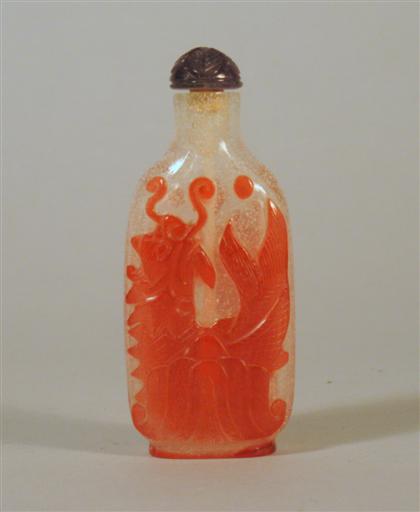 Chinese glass overlay snuff bottle 4d57d