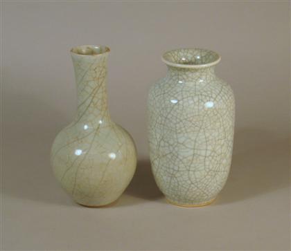 Chinese ge type ovoid vase incised 4d58a