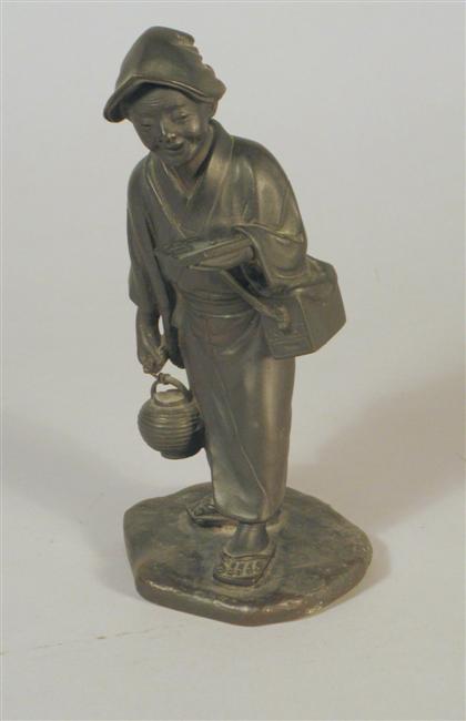 Japanese bronze figure    Meiji period