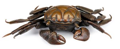 Japanese bronze articulated crab 4d5a5
