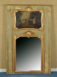A good 18th C. French trumeau mirror