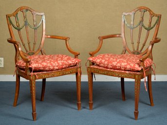 A good pair of ca. 1890 Edwardian decorated