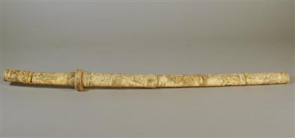 Japanese carved bone short sword