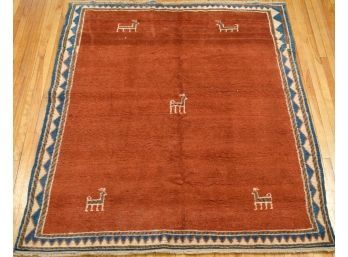 A vintage Gebbeh area rug with 3058f7