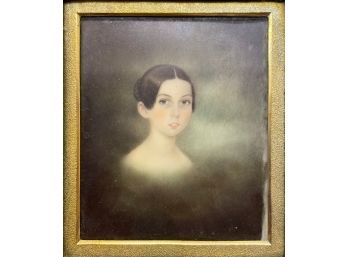 An antique miniature oil painting 305925