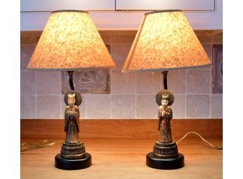 Two contemporary table lamps fitted 305936