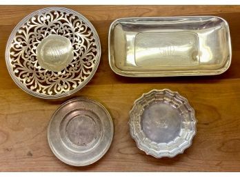 Four sterling dishes including  305932