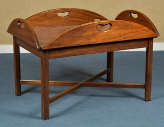 A vintage mahogany butlers tray