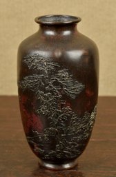 An antique signed Japanese bronze 305957