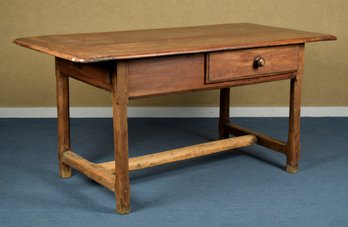 An 18th C. French walnut tavern table