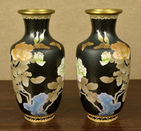A pair of 20th C. Asian brass and