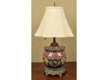 An antique cloisonne table lamp 3059e6