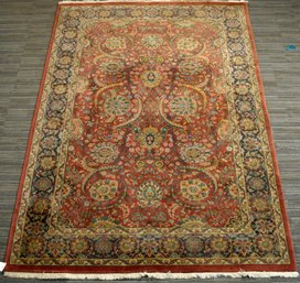 A vintage Oriental area rug dark 3059f2