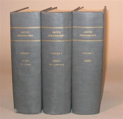 3 vols.  The Arctic Institute of