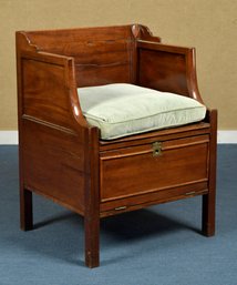 A 19th C English mahogany commode 305a84