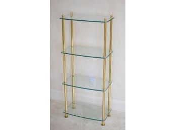 A contemporary brass and glass 305b00