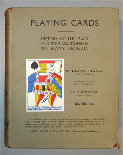 1 vol.  Benham, W. Gurney. Playing Cards: