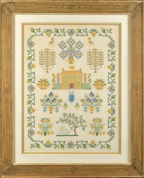 A contemporary needlework sampler