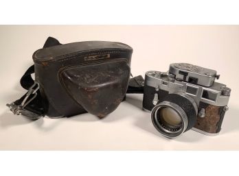 A vintage Leica M3 film camera with