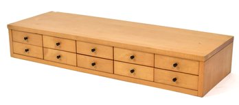A vintage ten drawer maple Paul 305d55