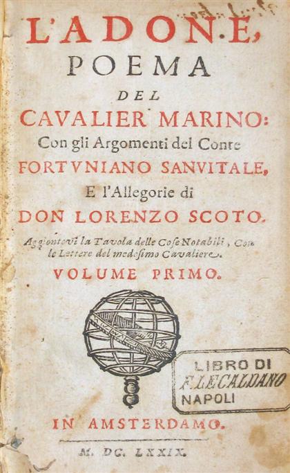 2 vols Marino Giambattista  4d629