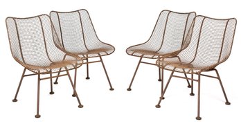 A set of four vintage Bertoia style