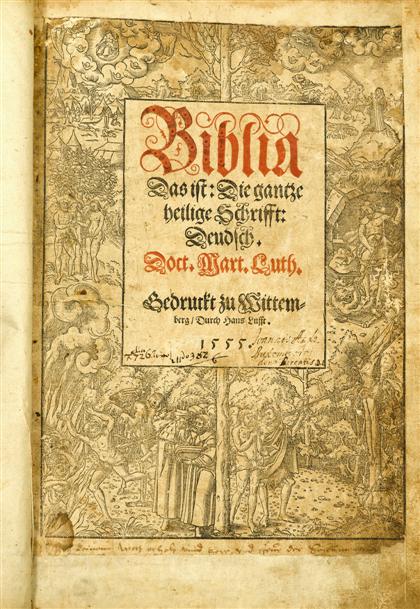 1 vol.   [Bible in German - Luthers