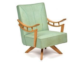 Mid Century wood rocking chair  305e5d