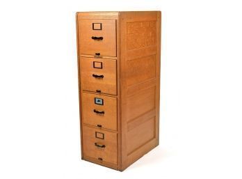 Vintage oak filing cabinet by Library 305e9d