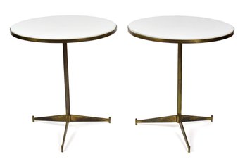 A pair of vintage low tables with 305ea5