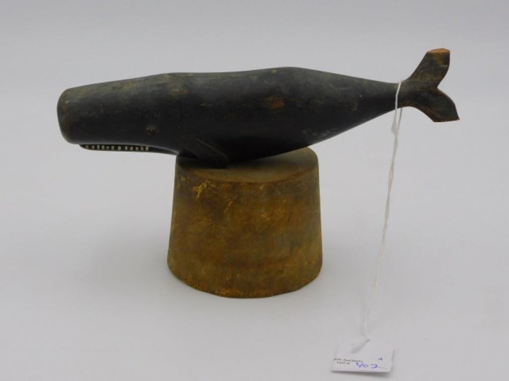 CARVED SPERM WHALE LATE 19TH CENTURY  3037ee