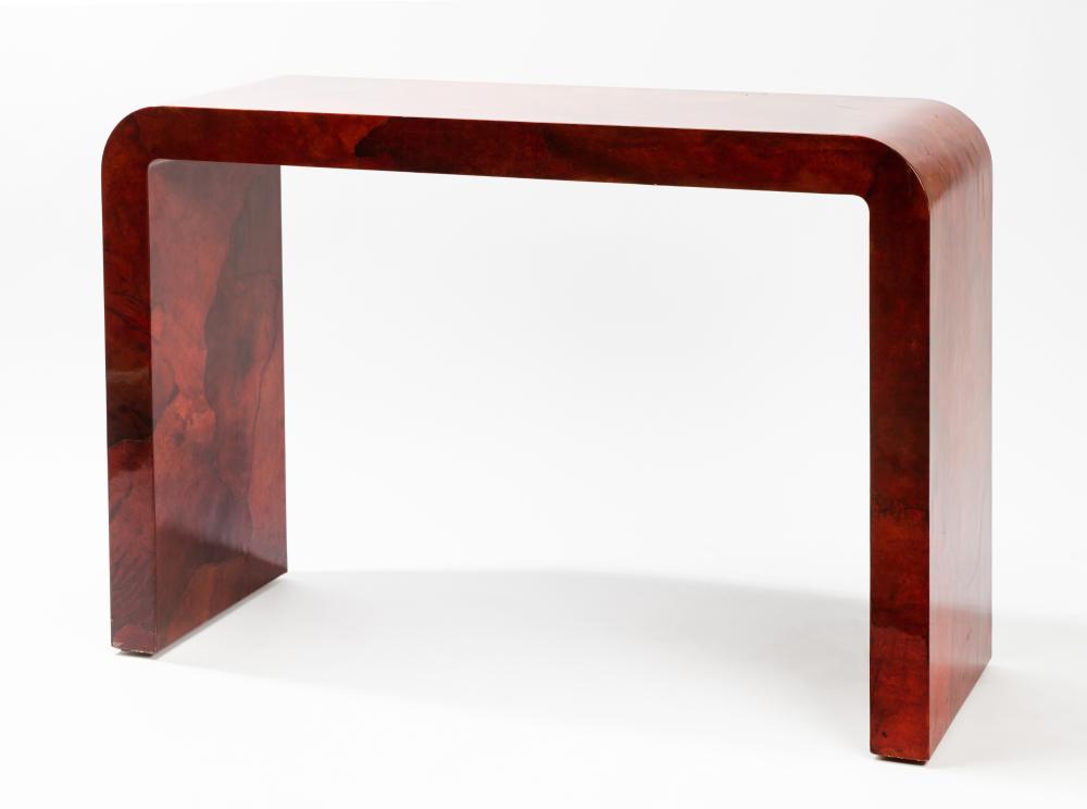 KARL SPRINGER RED CONSOLE TABLEKarl 30382a