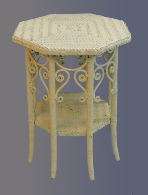 VICTORIAN WICKER TABORET CIRCA 303832