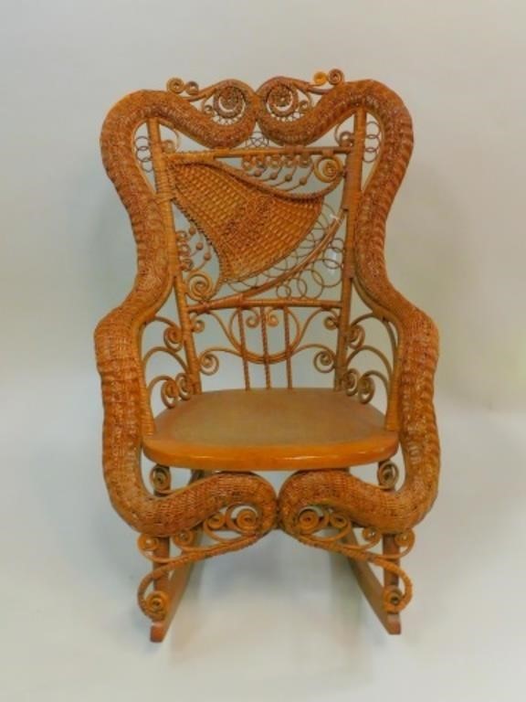 EXTREMELY RARE VICTORIAN WICKER 303864