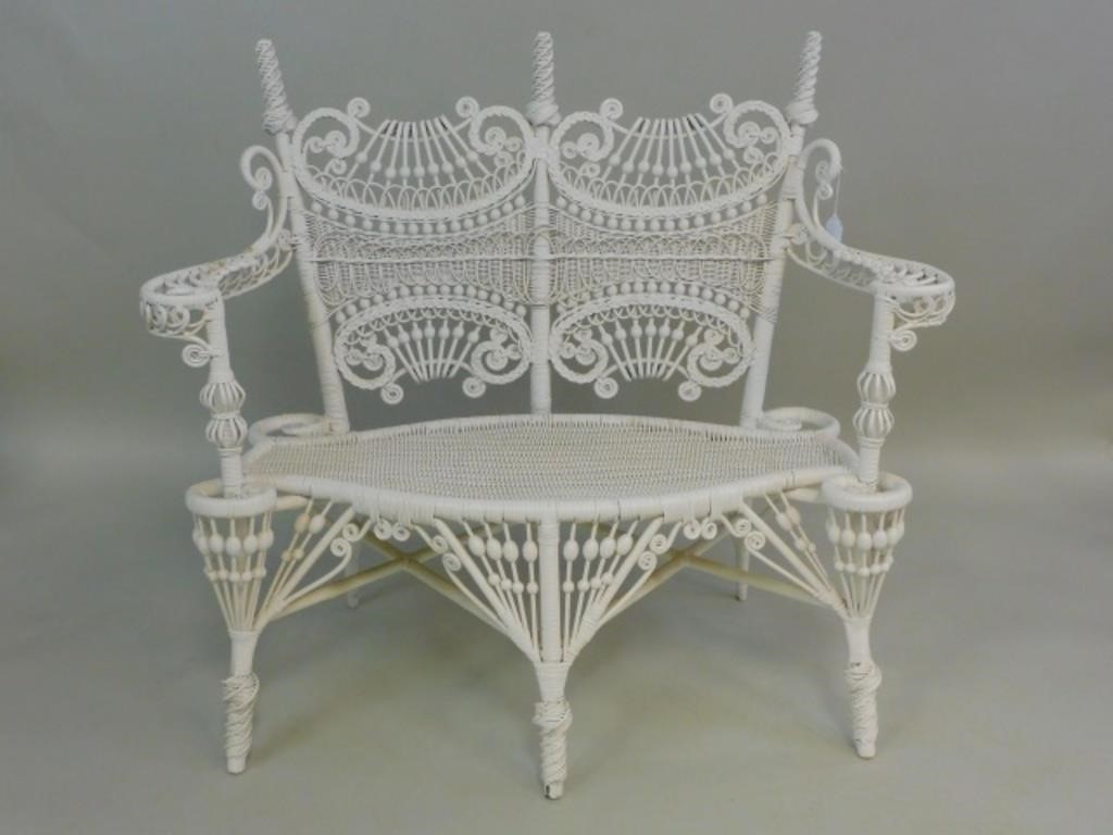 RARE VICTORIAN 3-PIECE PAINTED WHITE