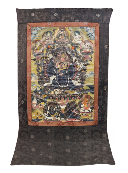 Thangka depicting Yam?ntaka the